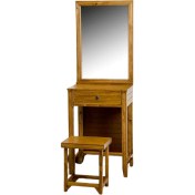 تصویر میز آرایش چوبی دخترانه از چوب روسی 