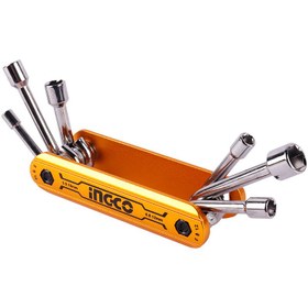 تصویر ست 6 عددی آچار بکس اینکو Ingco HFND0601 ا Ingco HFND0601 Socket Wrench Set Ingco HFND0601 Socket Wrench Set