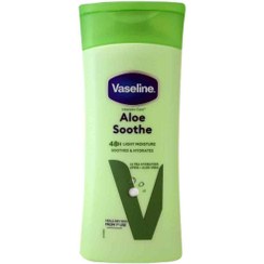 تصویر لوسیون بدن هلندی وازلین Vaseline Aloe Soothe مناسب انواع پوست 200 میل 