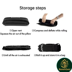 تصویر بالش بادی اتوماتیک فومی بلک داگ مدل BD-CQZ001 Black Dog Memory Foam Pillow Model BD-CQZ001