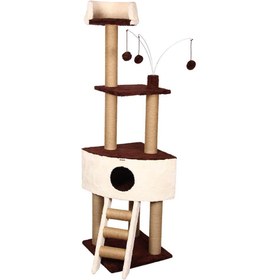 تصویر اسکرچر، لانه، جای خواب، درخت گربه کدیپک مدل نارگیل Kedipek Cat Tree Coconut Model