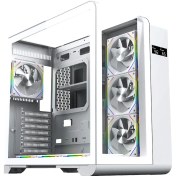 تصویر کیس کامپیوتر تسکو GC4515 Odin ARGB Mid Tower سفید TSCO GC4515 Odin ARGB Mid Tower White Computer Case