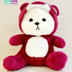 تصویر عروسک خرس ۲۰ سانتی طرح لباس لاتسو 