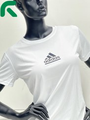 تصویر تی شرت زنانه ADIDAS پلی استر تنفسی کد 01 - سفید / L 