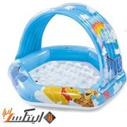 تصویر استخر بادی کودک اینتکس مدل 58415 سایبان دار طرح پو 