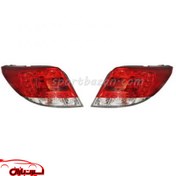 تصویر چراغ خطر عقب دنا معمولی مدرن جفت کامل با لامپ و LED 