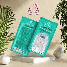 تصویر ماسک صورت ورقه‌ای آیس دابل مدل Relaxing آمستریس Ice Double Amestris sheet mask, Relaxing model