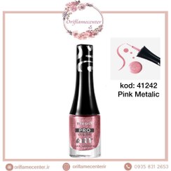 تصویر لاک طراحی ناخن دوان THE ONE Pro Wear ART Nail Lacquer code:41242 pink metallic