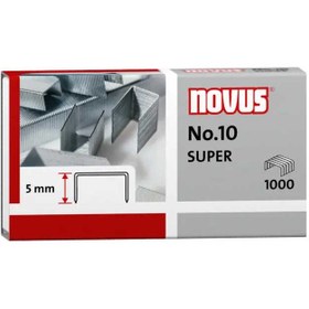 تصویر سوزن منگنه نووس سایز 10 NO.10 Super بسته 1000 عددی Novus stapler needle size 10 NO.10 Super pack of 1000 pieces