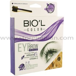 تصویر کیت رنگ ابرو بیول بلوند روشن طبیعی شماره 8.0 Bio'l Eyebrow Cream Color Kit Light Natural Blonde 8.0