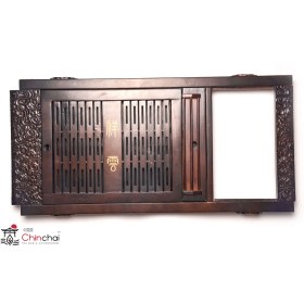 تصویر سینی مخصوص دم آوری چای کد solid wood E 