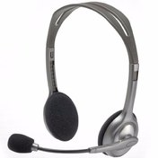 تصویر هدست با سیم لاجیتک مدل H110 Logitech H110 Wired Headset