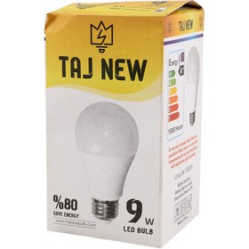 تصویر لامپ حبابی LED تاج نیو Taj New E27 9W Taj New E27 9W LED Bulb