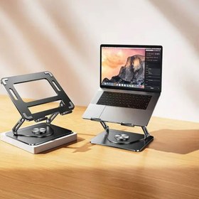 تصویر پایه لپ تاپ چرخشی گرین لاین GN360LAPSDBK Green Lion 360 Rotatable Laptop Stand GN360LAPSDBK