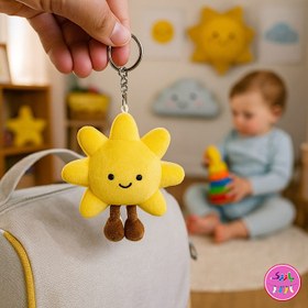 تصویر جاکلیدی خورشید عروسکی فانتزی – نرم، ضد حساسیت و قابل شستشو 