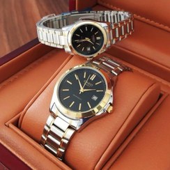 تصویر ست ساعت مچی کاسیو مدل ۶۲۷۱۹ با صفحه مشکی 