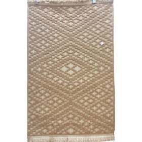 تصویر فرش فانتزی کد 3208 بژ با ابعاد یک در یک و نیم متر - بازار فوری ContempO​Rary rug- code 3208 (beige)- measuring 1 x 1.5 meters.