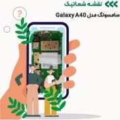 تصویر شماتیک موبایل سامسونگ مدل Galaxy A40 