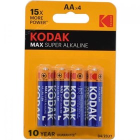 تصویر باتری قلمی آلکالاین کداک Kodak Max Super Alkalane Max Super Alkaline