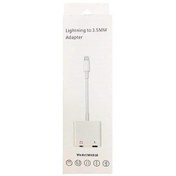 تصویر مبدل لایتنینگ به جک 3.5 میلی متری اپل MH030 