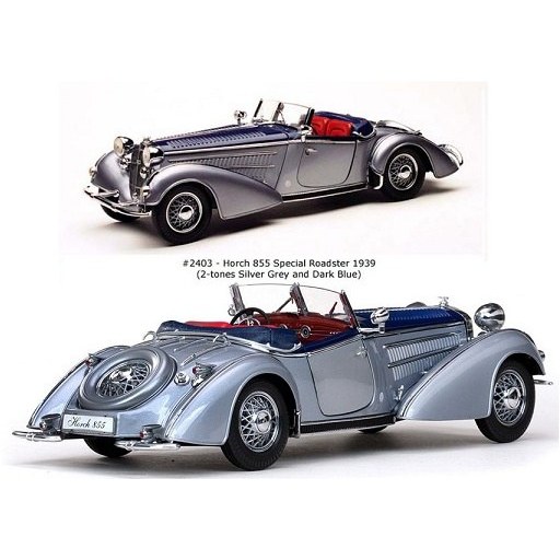 خرید و قیمت ماکت ماشین هورچ HORCH 855 ROADSTER 1939 BLUE&SILVER IN 1-18  SCALE DIECAST CAR MODEL BY SUN STAR | ترب