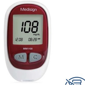 تصویر دستگاه تست قند خون مدل MM1100 مدیساین - Mesisign Blood Sugar Meter 