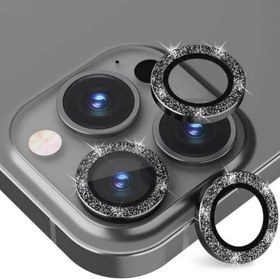 تصویر محافظ لنز رینگی اکلیلی آیفون مناسب برای ایفون 13 پرو مکس ا Iphone 13 Pro Max Camera Protector Iphone 13 Pro Max Camera Protector