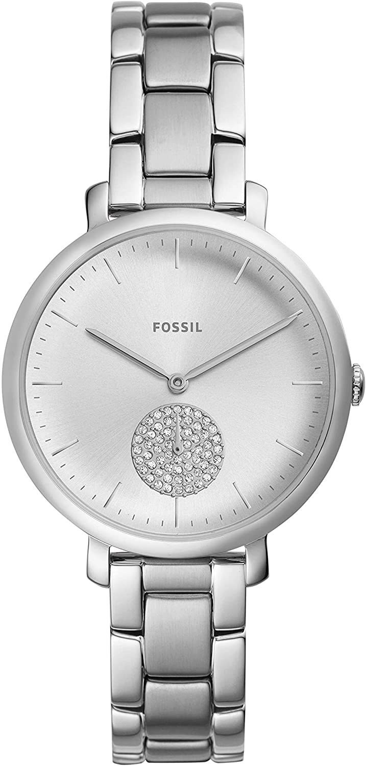 Fossil women's jacqueline stainless 2024 steel dress quartz watch