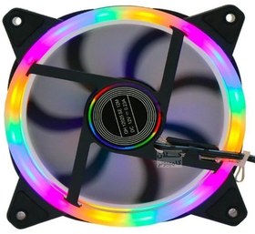 تصویر فن 12*12 کیس RGB دار مدل A1225L 12*12 RGB Case Fan Model A1225L