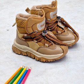 تصویر کتونی ساقدار+خرید اینترنتی کفش بچگانه - عسلی / ۳۲ 