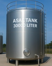 تصویر مخزن استیل 30000 لیتری 