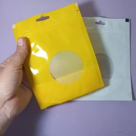 تصویر پاکت زیپدار پنجره گرد ،13در17 سانت ،بسته 10 عددی 