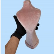 تصویر مانکن چرمی جواهرات مشکی سایز 2 