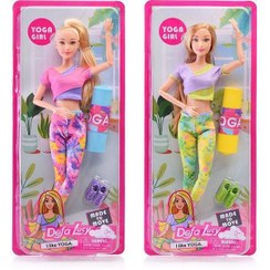 تصویر عروسک باربی مفصلی یوگا اسپرت برند دفا لوسی 8489 WINTER SPORT BARBIE DOLL DEFA _ 8489