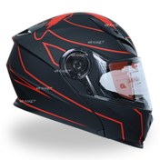 تصویر کلاه کاسکت ردلاین فک متحرک مدل two lines 939 motor-cycle helmet REDLINE two lines 939