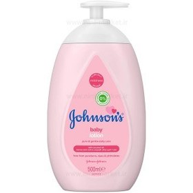 تصویر لوسیون بدن جانسون مدل پمپی baby حجم ۵۰۰ میلی لیتر Johnson Baby Body Massage Lotion 500ml