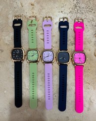 تصویر ساعت مچی بولون اسپرت صفحه مربعی سیلیکونی زنانه و مردانه 