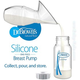 تصویر شیردوش دستی دکتر براونز مدل BF035 ظرفیت ۱۲۰ میلی لیتر با شیشه شیر 