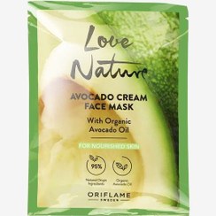 تصویر ماسک صورت آووکادو لاو نیچر با روغن ارگانیک آووکادو Love Nature Avocado Cream Face Mask with Organic Avocado Oil / For Nourished Skin