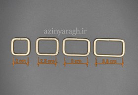 تصویر حلقه مستطیل مفتولی رنگ‌لایت - ۳سانتیمتر 