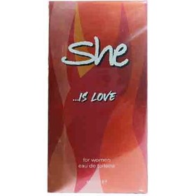 تصویر عطر زنانه شی ایز لاو ادوتویلت She Is Love حجم 50 میل 