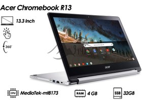 تصویر کروم بوک استوک Acer مدل R13 Acer Chromebook R13 |CPU: MediaTek-mt8173 | RAM:4GB |SSD:32GB |13.3 inch