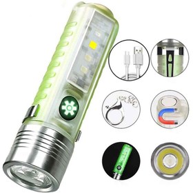 تصویر چراغ قوه چندکاره اسمال سان مدل 520D با ال ای دی و زوم 