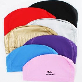 تصویر کلاه شنا بوبدی رنگ مشکی 