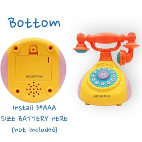 تصویر تلفن موزیکال چراغدار کلاسیک Heng Jia HJ-8063 