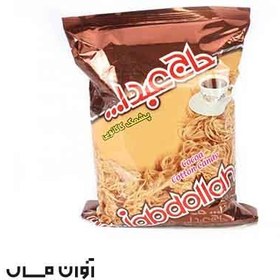 تصویر پشمک حاج عبدالله الیافی با طعم کاکائو 350 گرمی در بسته بندی 12 عددی 