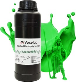 تصویر رزین رنگ سبز 500 گرمی Voxelab 3D Printer Resin - ارسال 20 روز کاری 