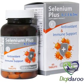 تصویر قرص سلنیوم پلاس او پی دی فارما 60 عدد ا OPD Pharma Selenium Plus 60 Tablets OPD Pharma Selenium Plus 60 Tablets