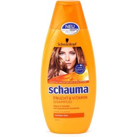 تصویر شامپو درخشان و شاداب کننده شاوما مدل FRUCHT & VITAMIN مناسب موی نرمال SCHWARZKOPF SCHAUMA FRUCHT & VITAMIN SHAMPOO