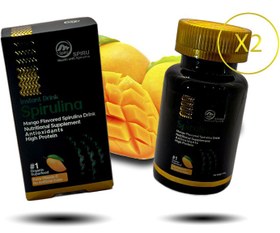 تصویر پودر طعم دار جلبک اسپیرولینا با طعم انبه بسته 200 گرمی 